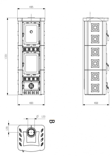 la nordica gaia forno bordeaux фото