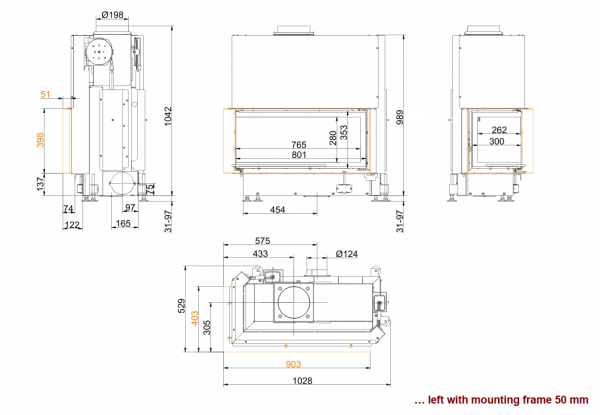 brunner architektur-kamin eck 38/86/36 r фото